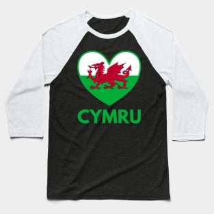 I Love Cymru Baseball T-Shirt